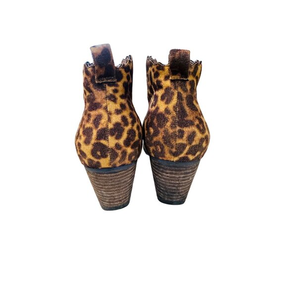 Coconuts By Matisse Adalyn Leopard Print Ankle Boots 8M Mobwife Coastal Cowgirl - Picture 10 of 12